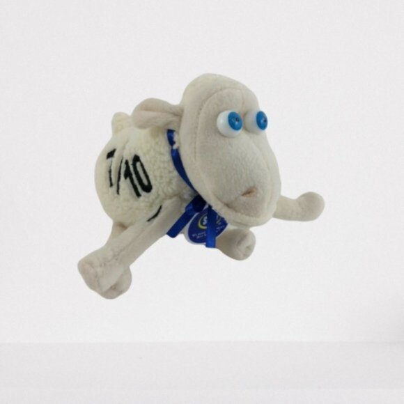 Serta Plush Sheep 7/10 Edition Stuffed Animal Promo Counting Lamb Eye Damage - Picture 3 of 12